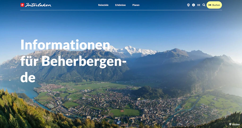 Interlaken - Informationen für Beherbergende