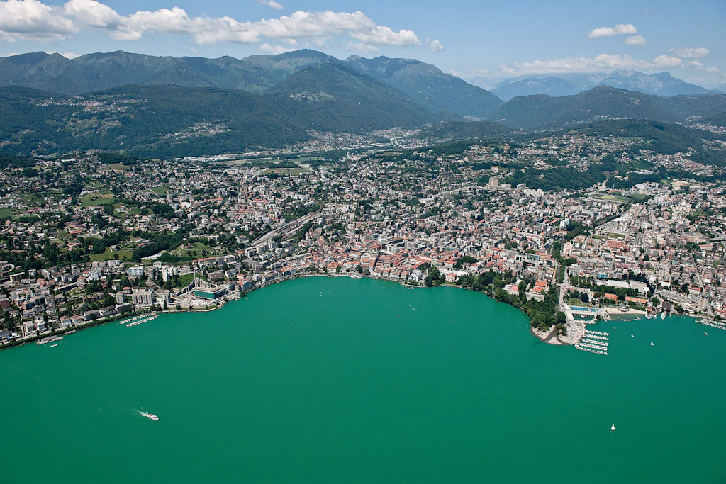 Luftbild Lugano
